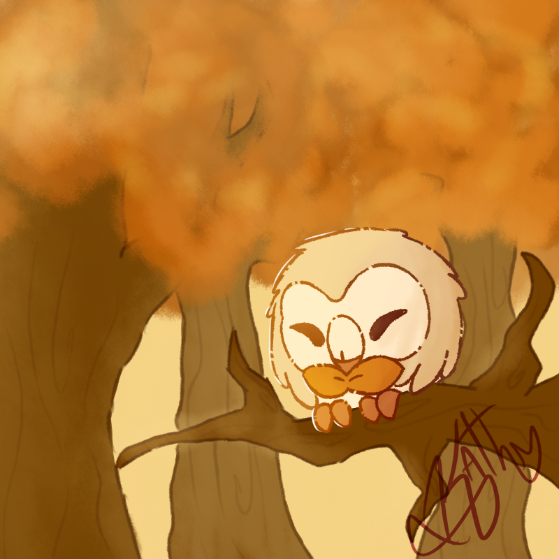 ChidaKath's tweet photo. A little rowlett!🦉🦉🍁🍂

#pokeart #pokemonfanart #fanart #art #digitalart #dibujo #dibujodigital #artstyle #rowlett https://t.co/y0gJj7St6R