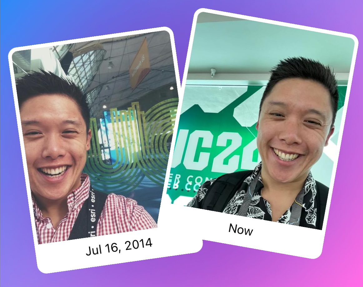 Wow, I attended my first UC 10 years ago 🥹 #EsriUC2024