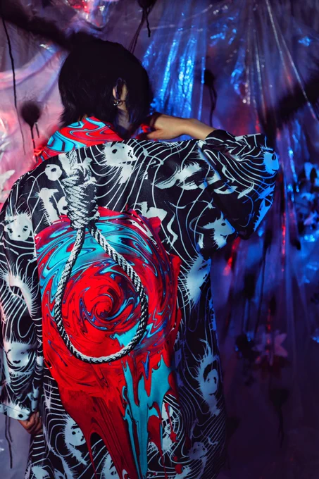 ▼歪hizumi 新作5/8【7.25(木)〜期間限定販売】「HAPPY death HAPPI [幸 死 法 被]」▼他の写真、価格など詳細の確認はこちら▼販売の通知は公式LINEにて多いものはプレゼント企画を検討しますので拡散お願いします。model  