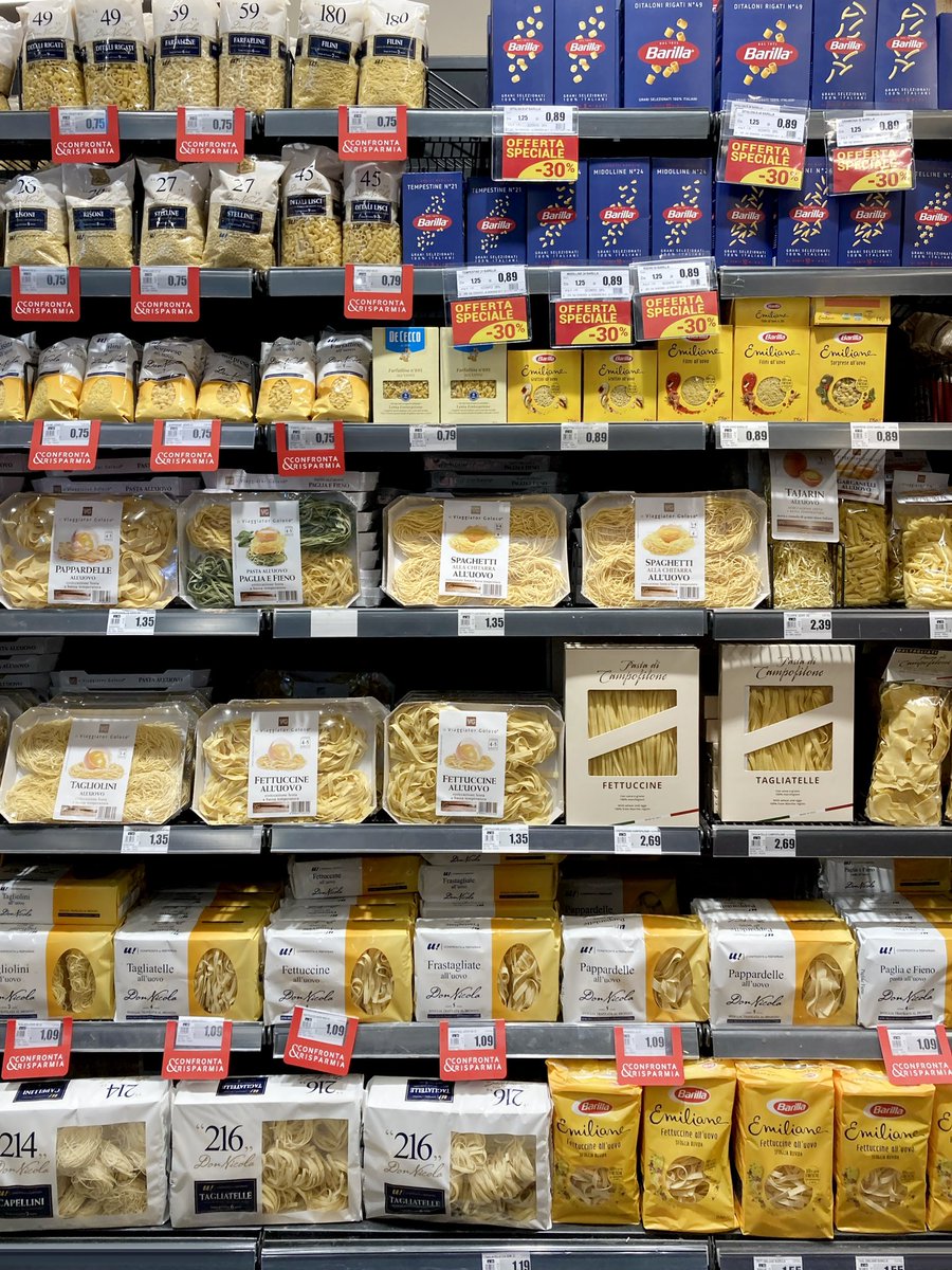 whatsontheshel1's tweet photo. Pasta, tagliatelle, fettuccine, spaghetti on shelf at supermarket.

Check out my portfolio on @ShutterstockNow 

https://t.co/fGkSws3r32

#Pasta #rigati #farfalline #filini #mideline #tempestine #lisci #stelline #risoni  #spaghetti #paglia #pappardelle #shutterstock #editorial https://t.co/VuLuXs96kN