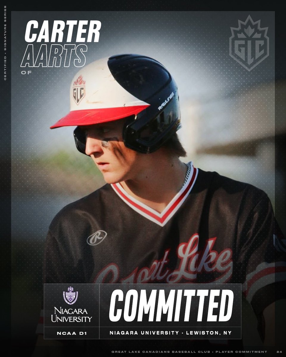 GLCanadians's tweet photo. Congrats to GLC OF/INF @AartsCarter on his commitment to @NiagaraBASE #GLCCommit https://t.co/U3ovfoFuzi