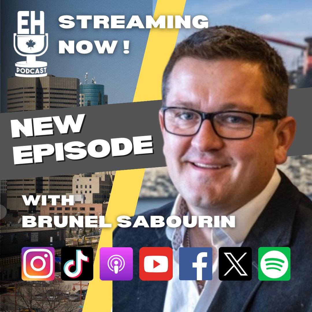 ehpodcastCAN's tweet photo. Our latest episode with Brunel Sabourin is out now!
What are you waiting for, eh? Hit that play button!
#CanadianPodcast #NewEpisodeAlert #PodcastersOfCanada #PodcastLife #NewEpisode #Podcast #WeeklyPodcast #MustListen #PodcastCommunity https://t.co/SxudS7AQeY