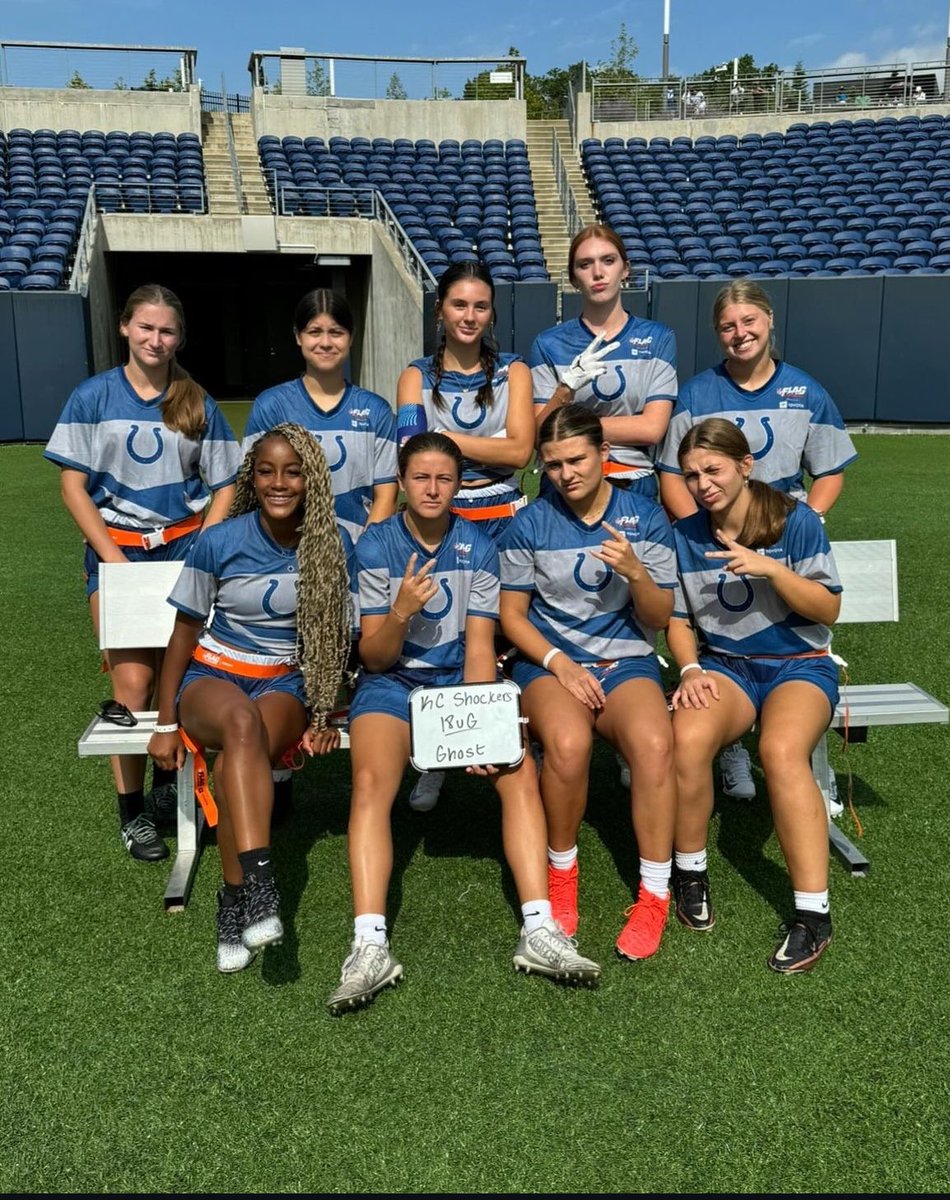 staleygirlsflag's tweet photo. Big shout out to the KC Shockers featuring some of our alumni and current players as they play in the NFL flag Championships this weekend! @SHSFalcons https://t.co/gKRGyDwndb