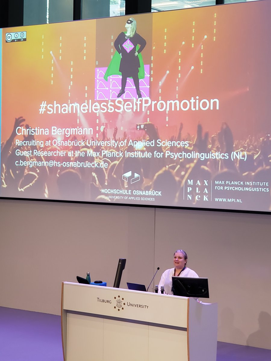 womptweets's tweet photo. Thank you to Dr Christina Bergmann @chbergma for the fantastic keynote "#ShamelessSelfpromotion? We’re just levelling the playing field" at today's WoMP-PRIME Professional Development Symposium during the @socmathpsych meeting.

#iccmpsyched https://t.co/hJ80iQAhOM