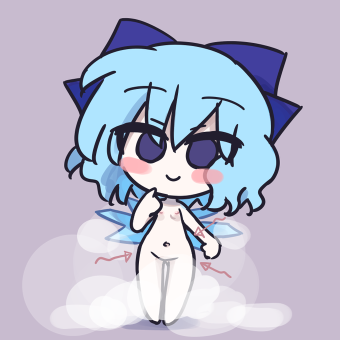 よくみるとけつがでかいチルノ 