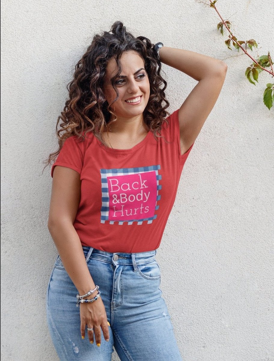 Indulge in the humor and embrace comfort with our clever "Back and Body Hurts" t-shirt, playfully mimicking an iconic logo.

Available in multiple colors here's a few
 uneekshops.etsy.com/listing/139393…