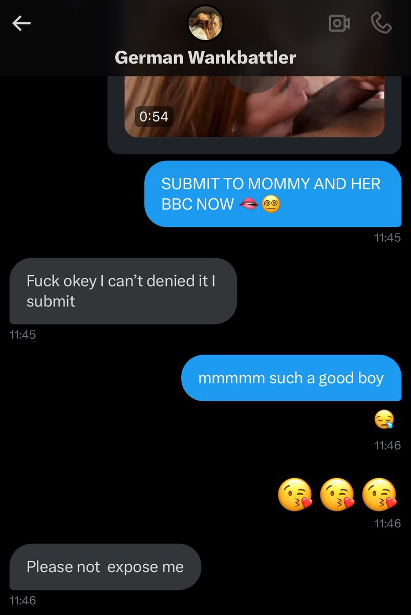MommysGooner_'s tweet photo. A cocky german @wankbattle_goat that submitted to mommy and her bbcs 🤭 the minute he submitted begging for not to be exposed 😒 but this is what mommy does and you have no choice but to love it (and you do) 🥰😘 #W31 #wankbattle https://t.co/reBy9LFFwU
