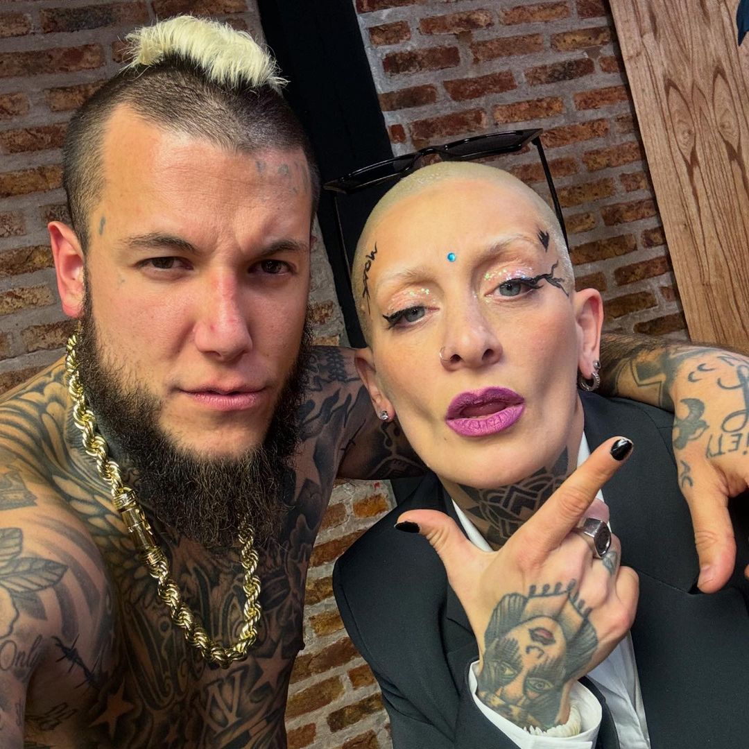 Die Antwoord are a South African alternative hip hop group formed in 2008.  The group consists of rappers Ninja and Yolandi Visser, a male/female duo,  and producers HITEK5000 and Lil2Hood. Their image, image size:1080x1080