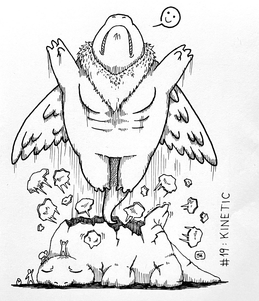 EstebanSour's tweet photo. Day 19: Kinetic
#kaijune #kaijune2024 #kaijuneinjule #kaijule #julychallenge #retojulio #draw #drawing #traducionaldraw #dibujo #dibujotradicional #dibujoalapiz #ink #tinta #lineart #drawink #dibujotinta #achurado #kinetic https://t.co/dOYPQ7BBIg