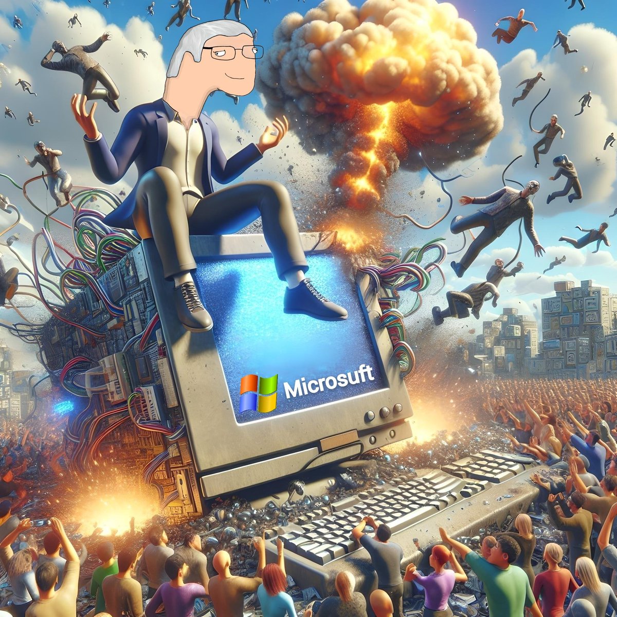 FirbyOnSol's tweet photo. @lynk0x I mean at our MC, given the fallout of @microsoft today... ya'll could be on the road to making millions on @bilgetescto #microsuft, but it takes a community that works together. I say we push this bitch π€·π»ββοΈ https://t.co/N3xhx4nJ0s