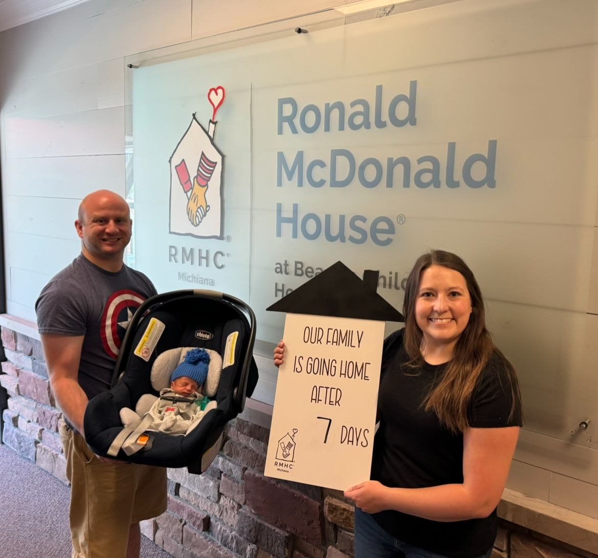 It's a Happy Friday for Baby Alexander! He went home for the very first time this week after his family spent 7 nights at our House. #KeepingFamiliesClose