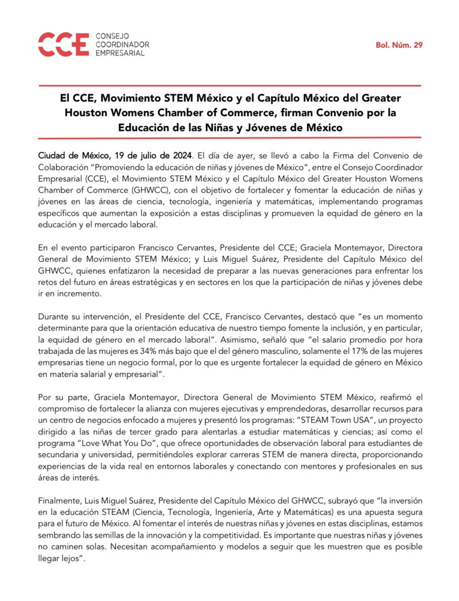 Consejo Coordinador Empresarial CCE tweet media