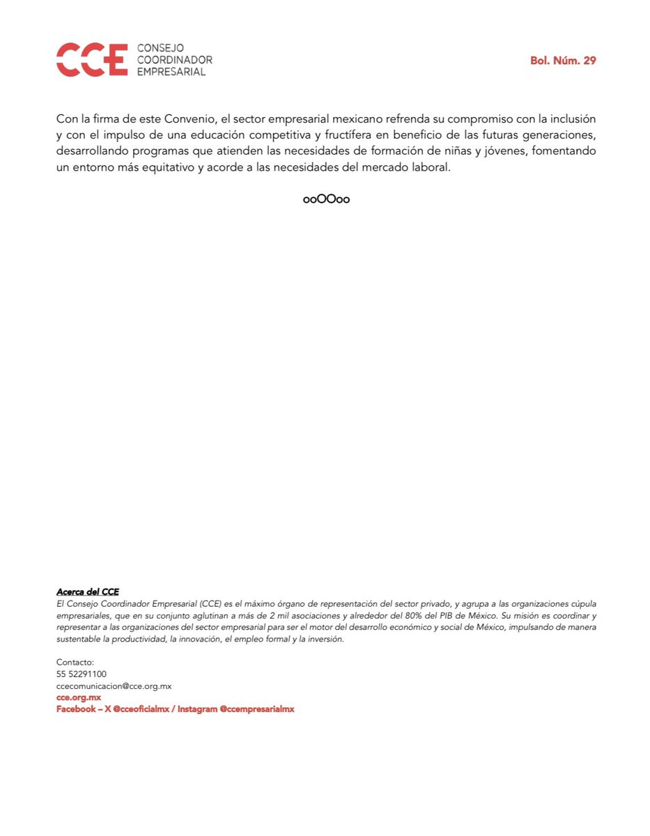 Consejo Coordinador Empresarial CCE tweet media