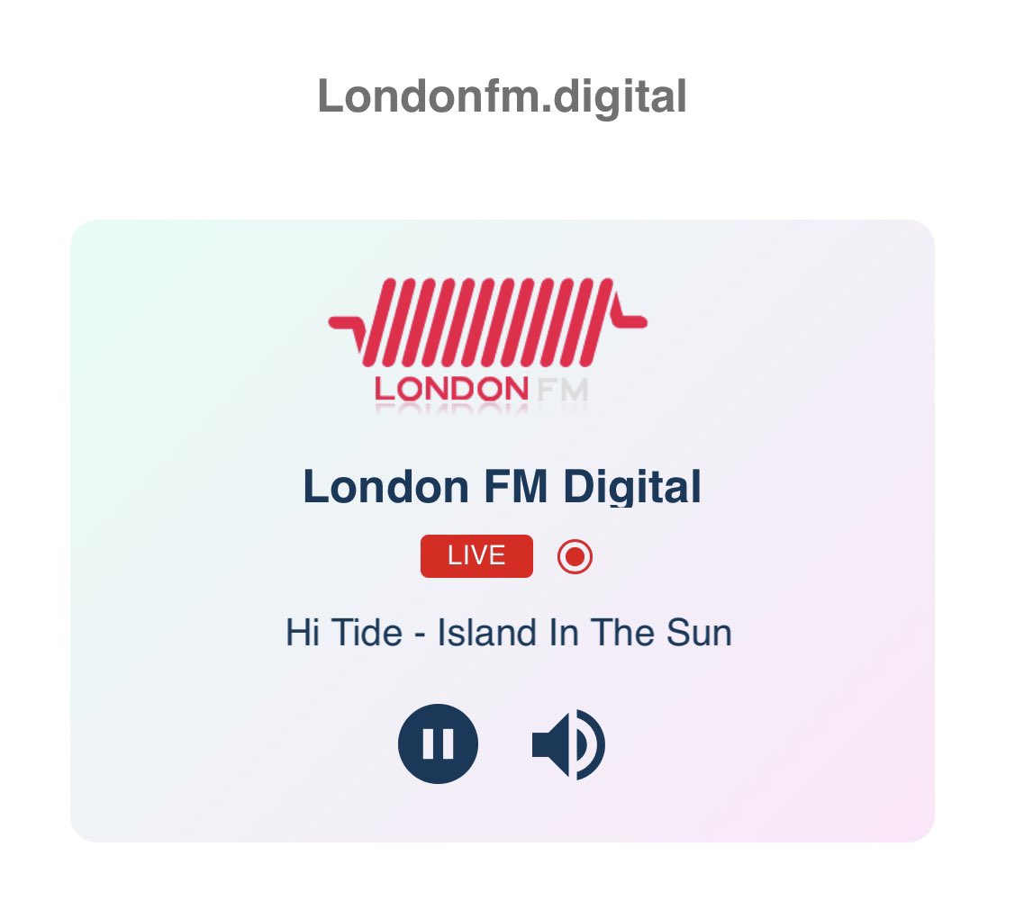 HiTide's tweet photo. We are thrilled to announce that the new single “Island in The Sun” by Hi Tide is now on our prestigious Daily A-List Playlist. Tune in to catch this uplifting gem day and night, as it will also receive special POWERPLAY status at 5 PM GMT time, every day for the next month. https://t.co/U6lD0pUWCo