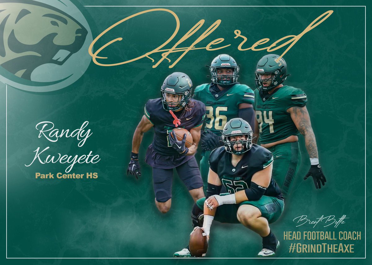 Randy F Kweyete (@randyfkweyete) on Twitter photo #AGTG After a great conversation with <a href="/Coach_BBrooks/">Brandon Brooks</a> , I am blessed to say I've received my 3rd offer from <a href="/BSUBeaversFB/">Bemidji State Football</a> can't wait to get down and see campus and coaches! <a href="/Jsal17/">Coach Jordan Sallis</a> <a href="/Coach_DSav/">Coach D. Savage</a> <a href="/OJW_Scouting/">PrepRedzone Oliver</a> <a href="/ParkCenterFB/">Official Park Center Football 🔰🏴☠️🏈</a>. #AGTG After a great conversation with <a href="/Coach_BBrooks/">Brandon Brooks</a> , I am blessed to say I've received my 3rd offer from <a href="/BSUBeaversFB/">Bemidji State Football</a> can't wait to get down and see campus and coaches! <a href="/Jsal17/">Coach Jordan Sallis</a> <a href="/Coach_DSav/">Coach D. Savage</a> <a href="/OJW_Scouting/">PrepRedzone Oliver</a> <a href="/ParkCenterFB/">Official Park Center Football 🔰🏴☠️🏈</a>.