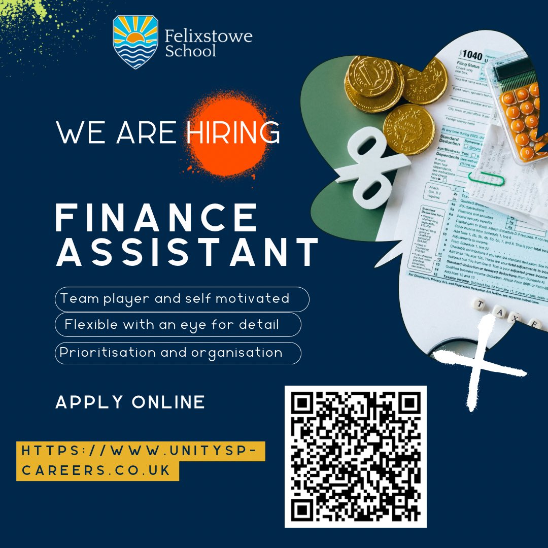 Finance assistant vacancy- apply online 

unitysp-careers.co.uk/job-search/job…