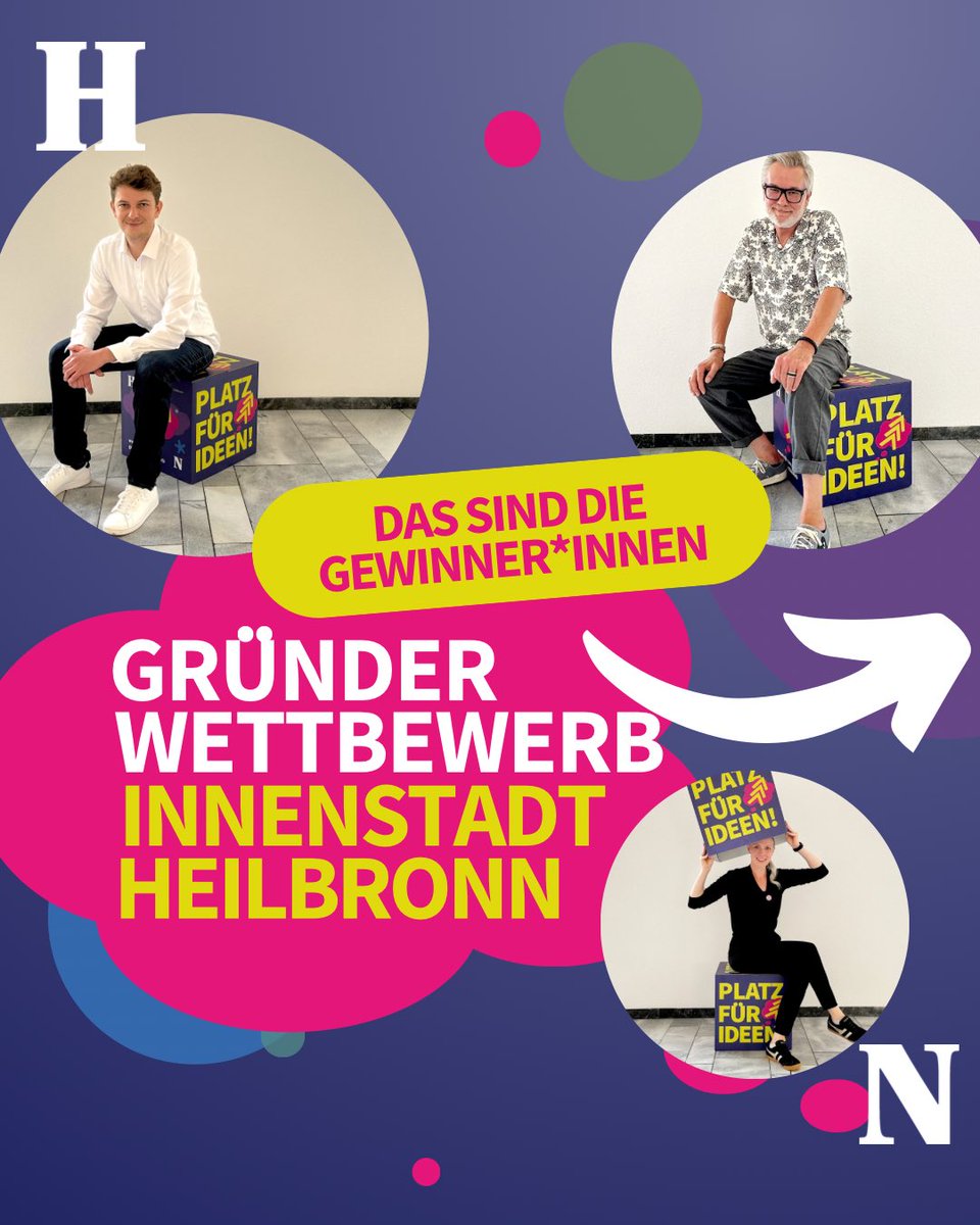 Wer sind die Gewinnerinnen und Gewinner unseres #Gründerwettbewerbs in der Heilbronner Innenstadt? Das erfahrt ihr unter heilbronn.de/gruenderwettbe…