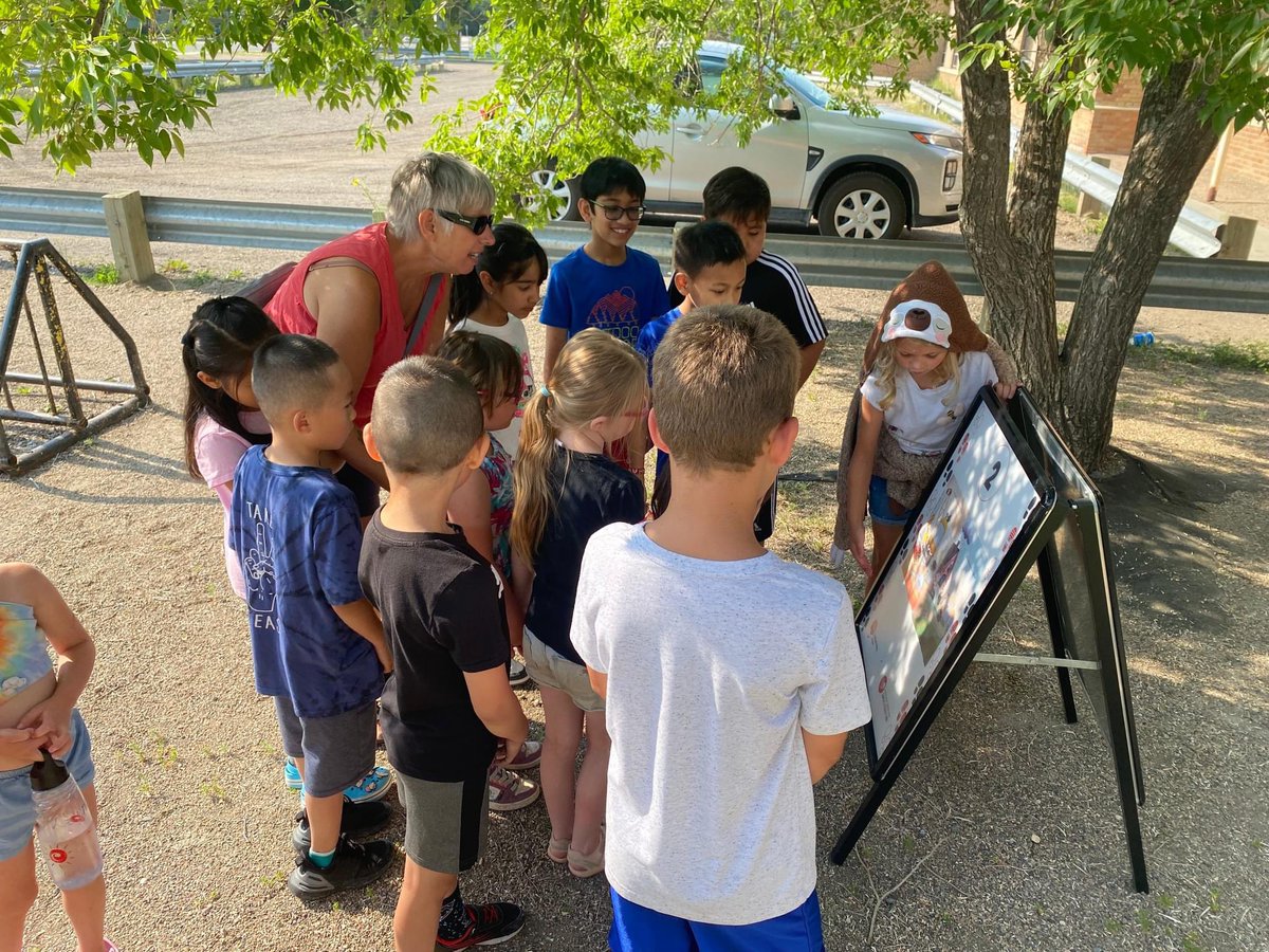 UnitedWayRegina's tweet photo. Why is reading at grade level important? 🧐 Reading at grade level by third grade is crucial because it marks the shift from learning to read to reading to learn. 🤓Summer Success students at @imperial_school enjoyed the exciting StoryWalk!😁
#ReadingBy3rd #CGLR #SummerSuccess https://t.co/X011UhefHo