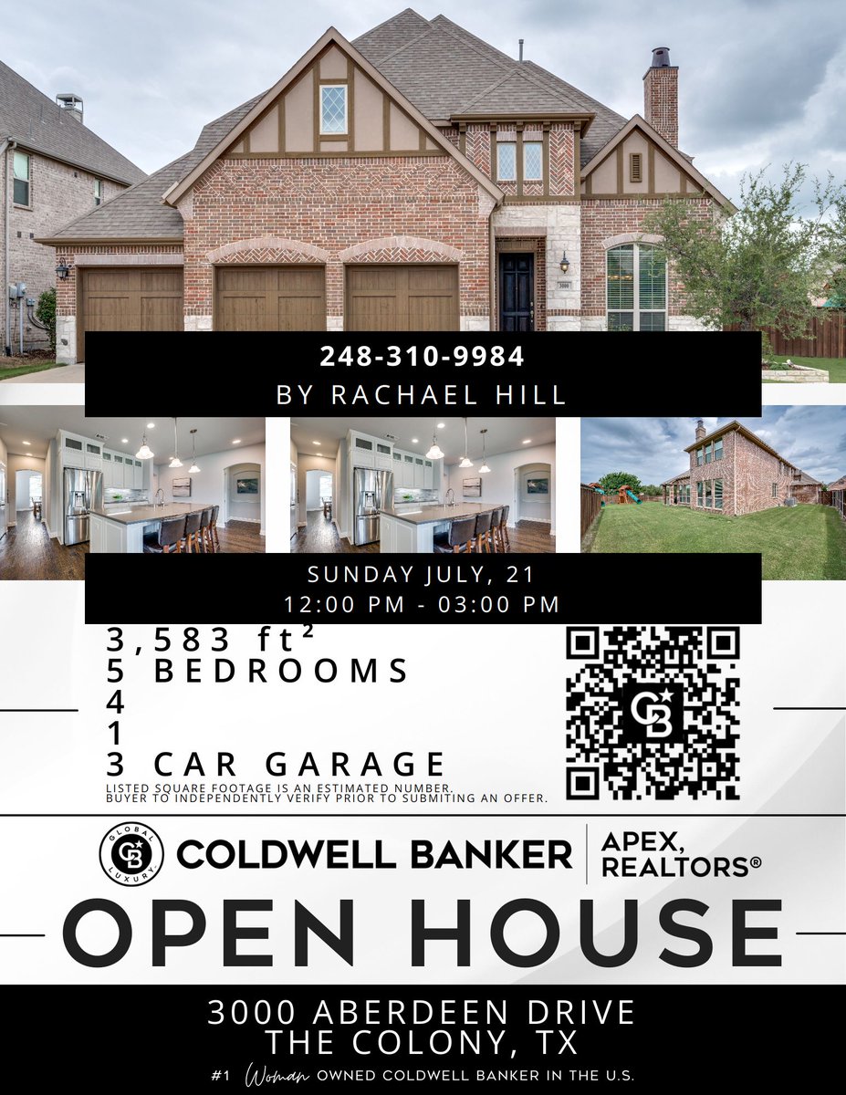 rachaelhrealtor's tweet photo. #OpenHouse #Homes #RealEstate #CBApex https://t.co/Ehvtp22Uj9 https://t.co/L3QRczms24 https://t.co/eWDCM6w9E9