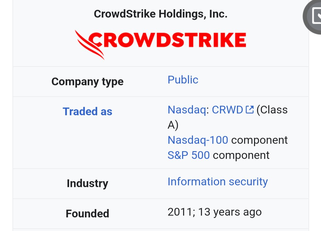 erumaadu's tweet photo. a crowd-strike 13 yrs in the making
#Crowdstrike #crowd #strike
#microsoftdown #Microsoft 
Can't say they didn't warn us 😉 https://t.co/hXwtyb8ZOc