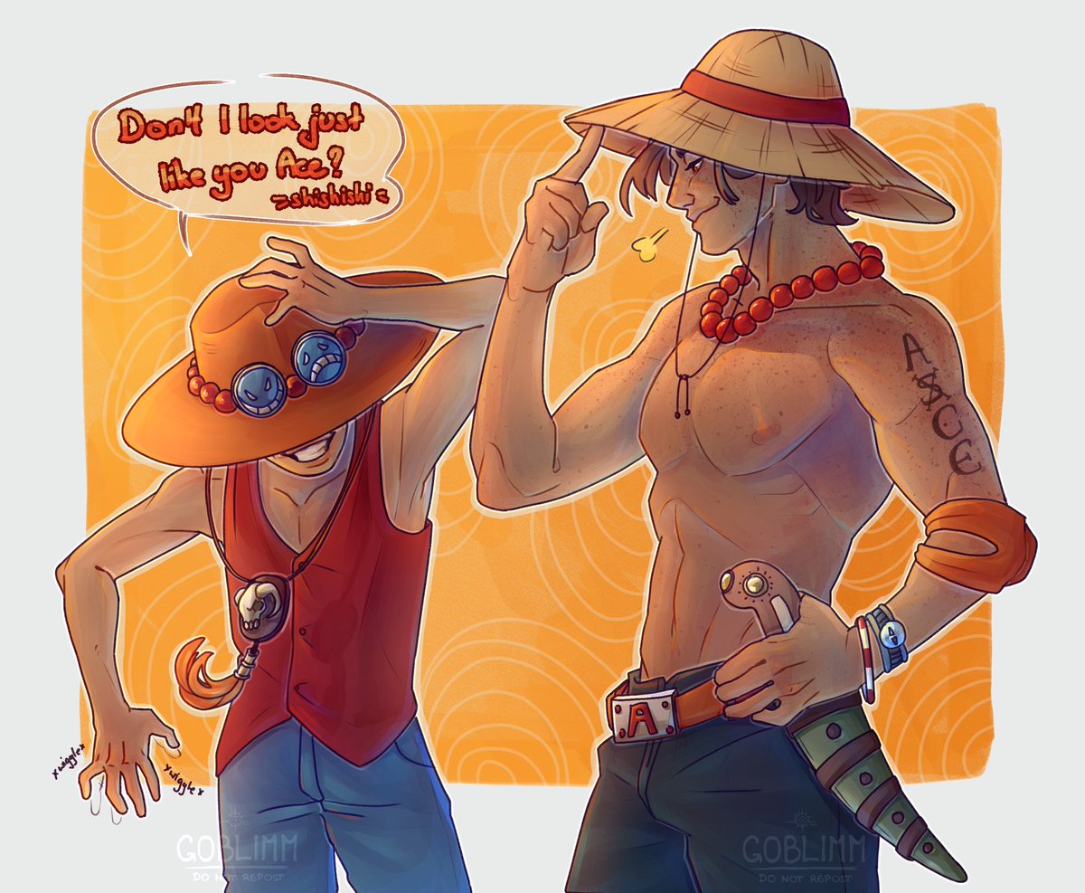 Wearing your brother's hat [one piece]

Missed drawing Luffy! 🥺
And Ace was a nice treat👀 I don't think I have ever made art of him...
#onepiece