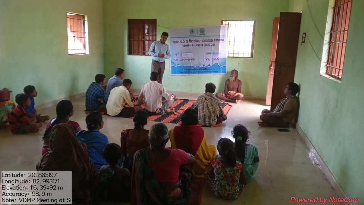 Distemg_bgh's tweet photo. #ResilientOdisha
Village Disaster Management Plan meetings was organized on 19.07.2024 by Vikash NGO at Siletpali &amp; Fulmatipir Villages of Buden GP of Rajborasambar Block in the presence of Ward Members, AWW, ASHA and community people.
@osdmaodisha
@DMBargarh https://t.co/dnWHMGtR1w