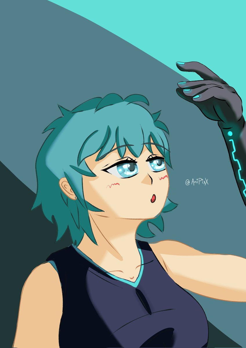 AniPixX's tweet photo. New Arm!
#Cyber #art #digital #krita #draw https://t.co/v0ItKNUona