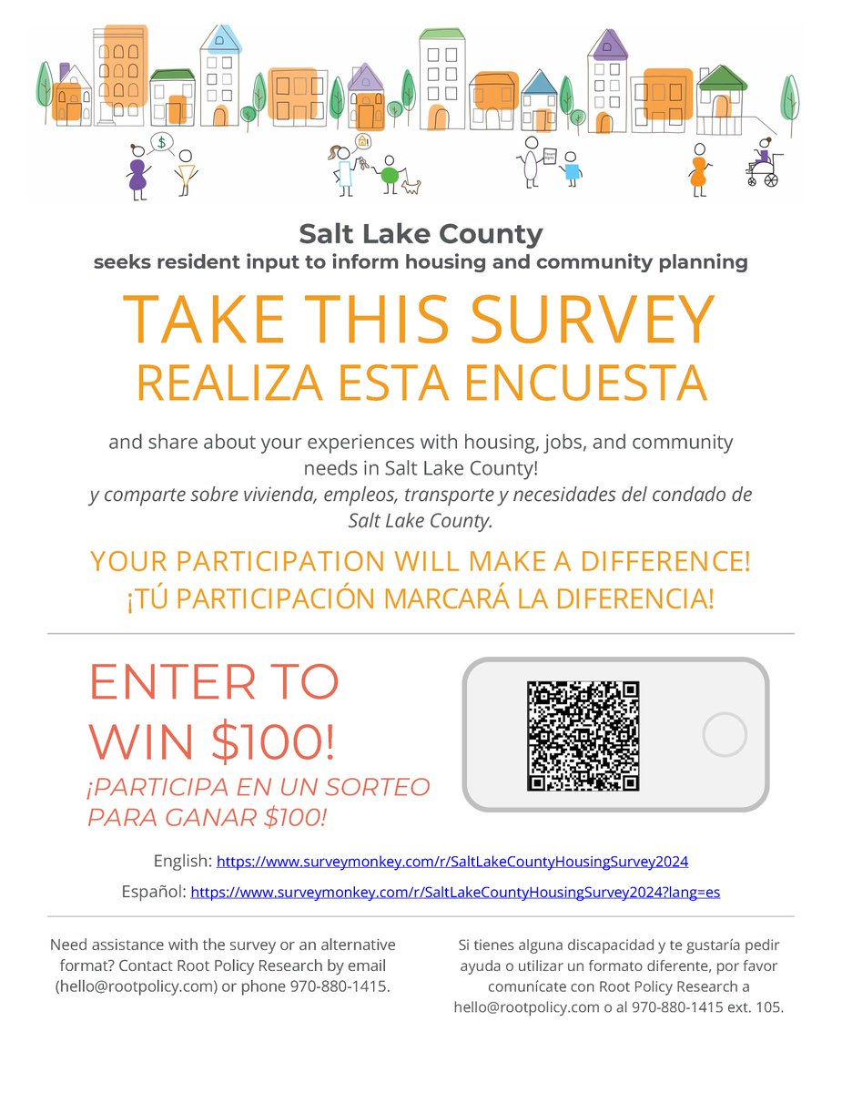 Salt Lake County is conducting a survey to collect updated information on housing and community needs. This effort is required to ensure that the county and eligible cities continue receiving valuable funding from the U.S. Department of Housing and Urban Development.