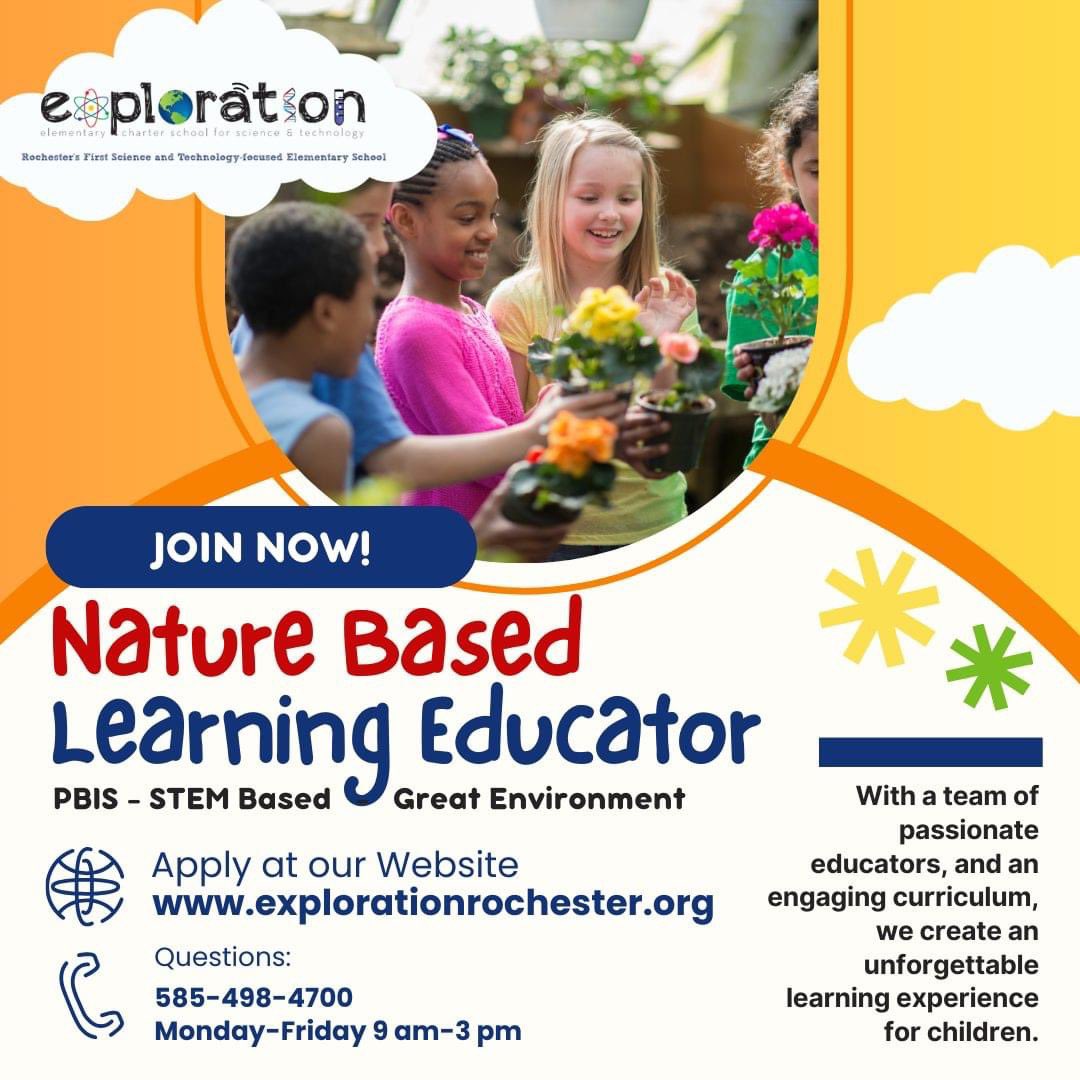 kls_natureED's tweet image. Want to be a Nature-Based Learning Educator?? NBL is GROWING in Rochester, NY🪴#NatureBasedLearning #education #Natureforall #STEMeducation