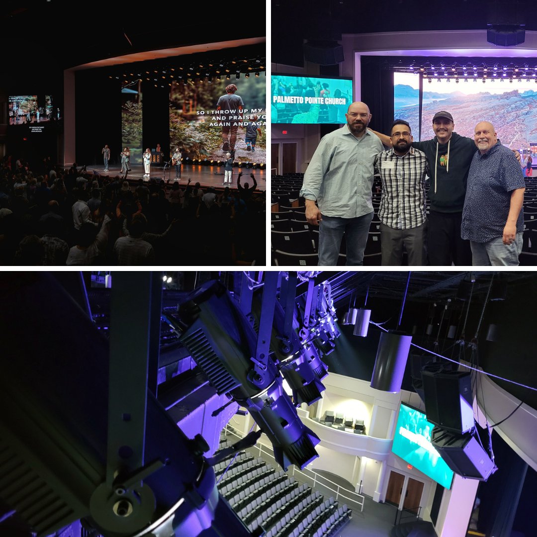 elektraliteled's tweet image. Palmetto Pointe Church is a beautifully lit venue with a lighting rig that now features 30 newly installed elektraLite Stingray Profile Cast RGBW 350-watt ellipsoidal fixtures. Read more: ow.ly/EFqu50SFGxT

#myelektraLite #LightingDesign #LEDfixtures #ProLighting