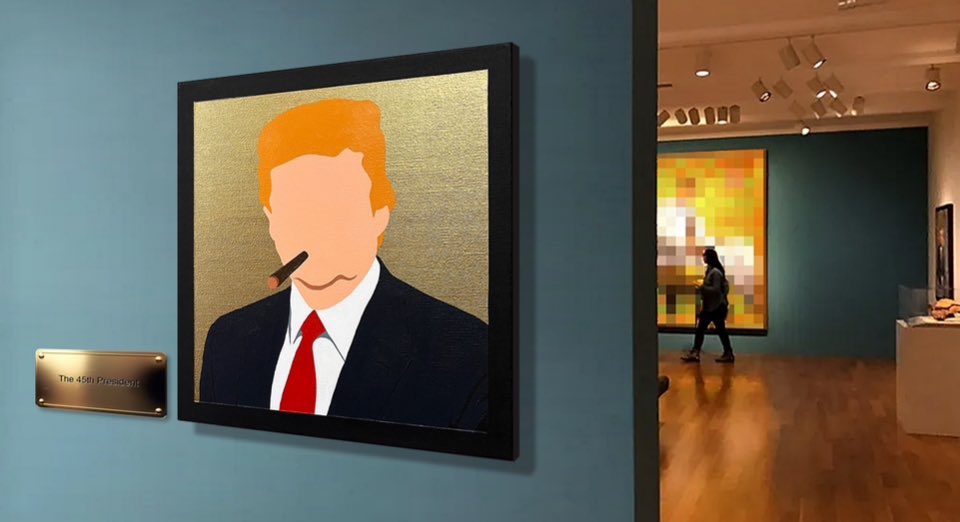 Marwan_Chamaa's tweet photo. Marwan Chamaa, “The 45th President”, 2024, acrylic on canvas, 30.48 x 30.48 cm (12 x 12 inch)

https://t.co/bVSyNmdcxI
©2024 Marwan Chamaa

#MarwanChamaa #Artist https://t.co/tRI2gDRywI