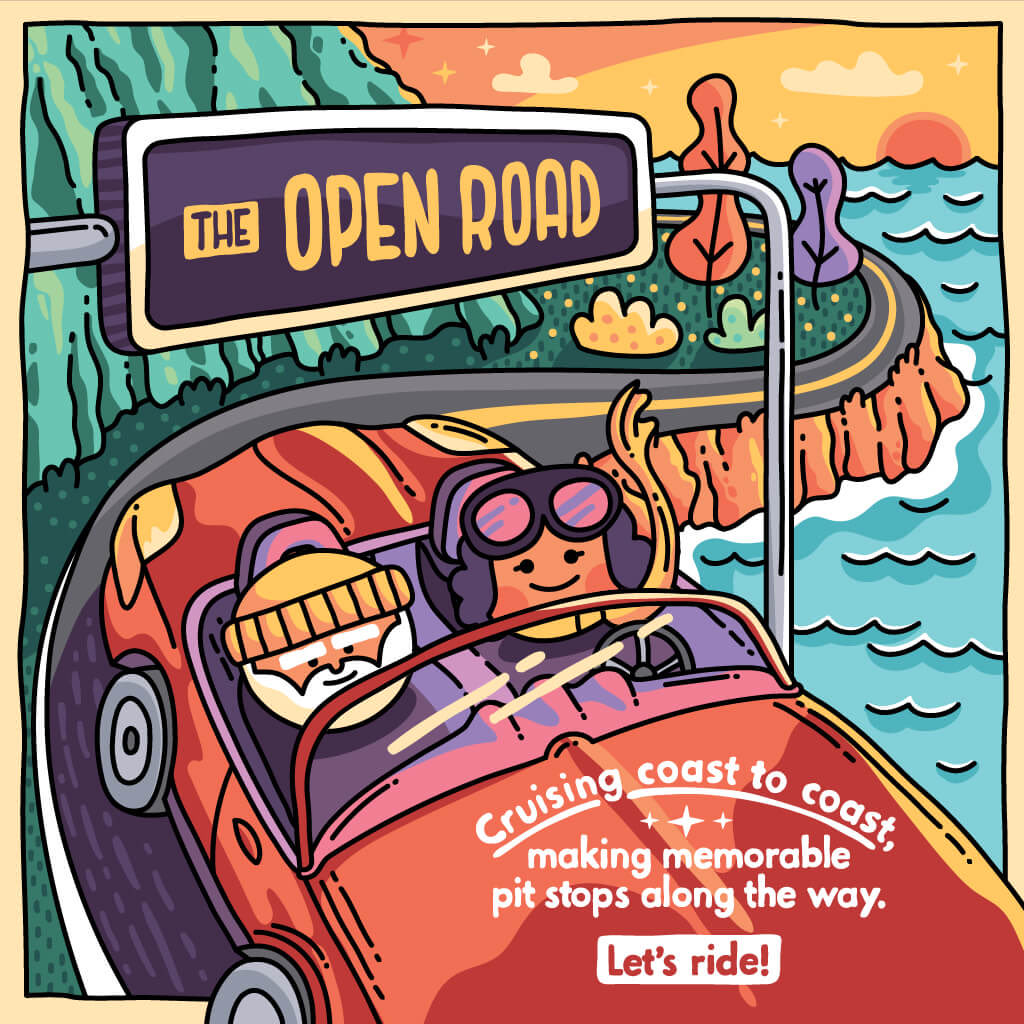 HeatherRWB's tweet image. Cruising coast to coast, making memorable pit stops along the way. Let's ride! #TwoDotsScavengerHunt playtwo.do/ts #twodots
