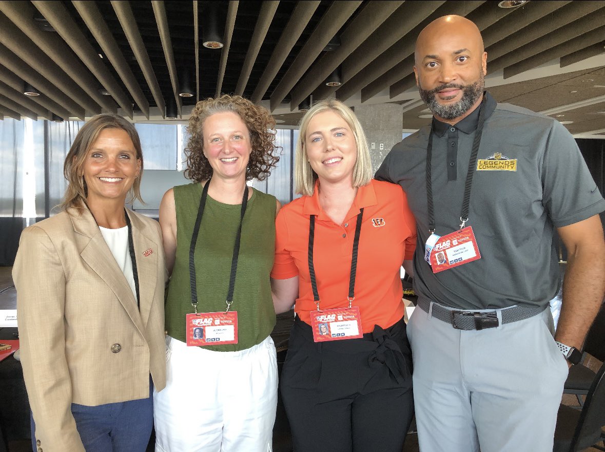 GENYOUthNow's tweet photo. To celebrate the @NFLFLAG Championships in Canton, Ohio, GENYOUth’s Vice President of Programs @laurenizzo was on site to share the X’s and O’s of NFL FLAG-In-School and the positive impact the program has on youth across the nation. https://t.co/yCOZU7byVA