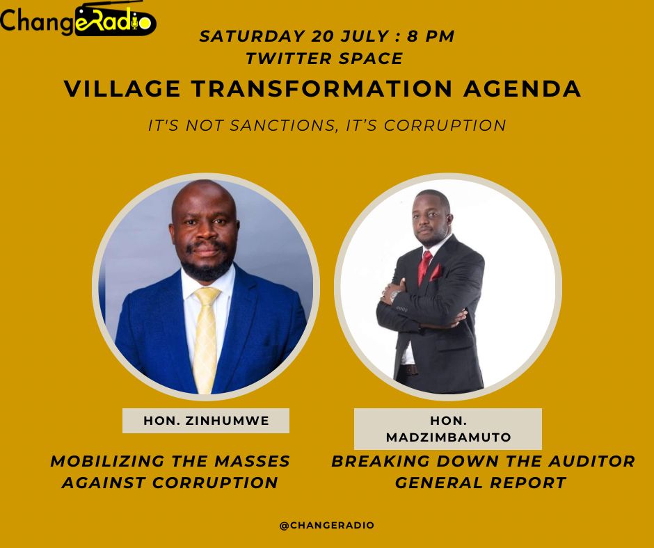 ZdvNap's tweet photo. #DearZimbabwe, tomorrow @ChangeRadioZW it's time! Let's talk👄rampant corruption in Zimbabwe 🇿🇼state institutions. It's Zimbabwe🇿🇼taxpayer money. Your money! #ZimbabweAriseCampaign #ForZimbabwe #ForEveryone #StandUpForZimbabwe https://t.co/pc9rwhvAKe