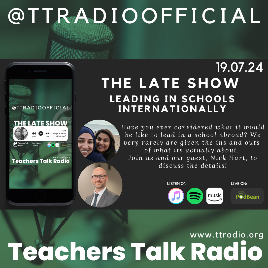 We are LIVE!

It's the Late Show with <a href="/NazyaaG/">Nazya</a> and Krupa. 

Join by clicking ‘Listen Live’ at ttradio.org/listen-live 

Tune in. Talk it Out!

#TTRadio