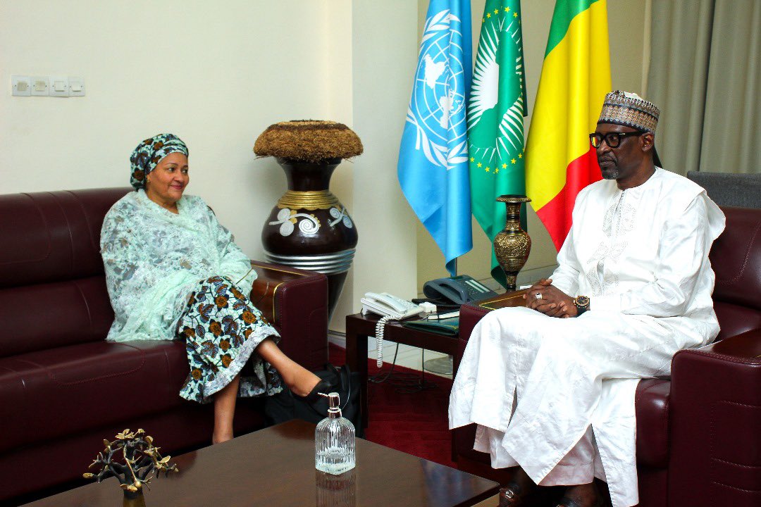 Held constructive meeting with Minister of Foreign Affairs of Mali <a href="/AbdoulayeDiop8/">Amb. Abdoulaye Diop</a> to deepen engagement in meeting the #SDGs for everyone.