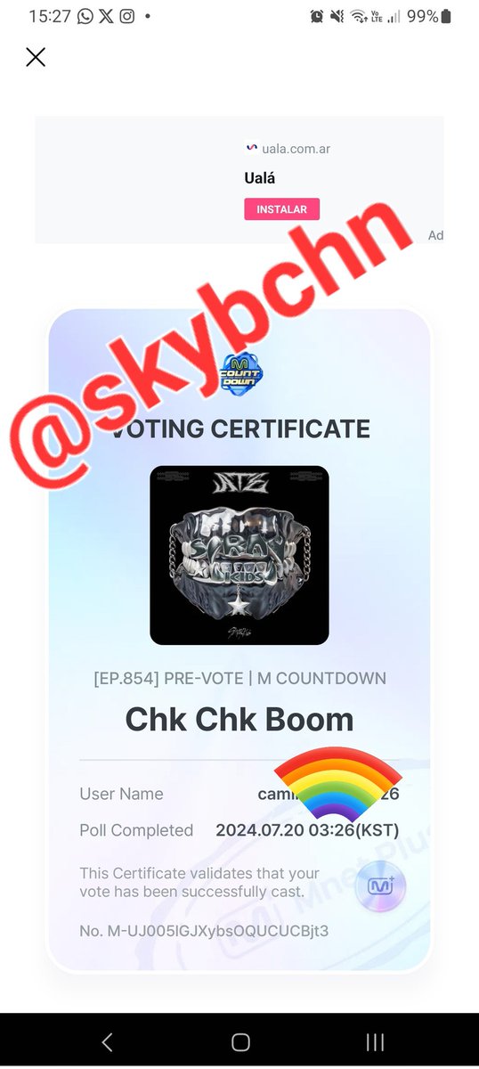 skybchn's tweet photo. Como 0DIO que sea solo UN VOTO POR DISPOSITIVO https://t.co/hWMOHvIdaD