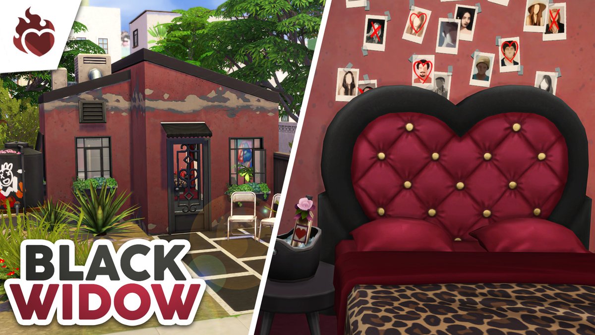 Black Widow Tiny Home // The Sims 4 Speed Build: Lovestruck youtu.be/OmhjxgaY07o #EAPartner #ad