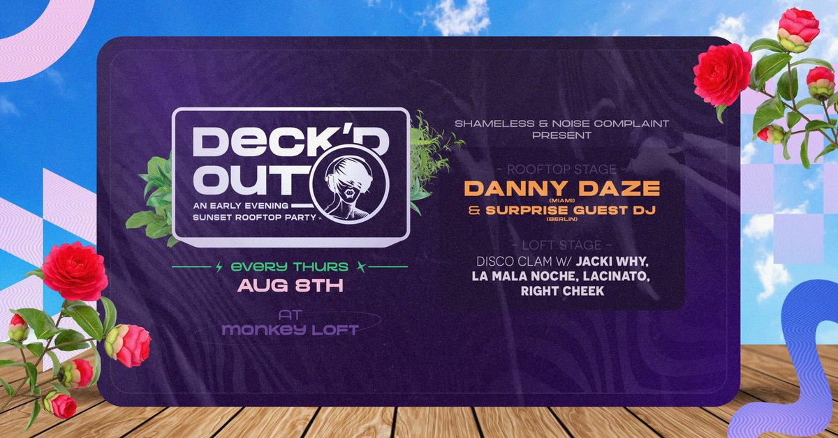 noisecompsea's tweet photo. 3 SHORT WEEKS until all us Complainers reunite @ Monkey Loft! 🤩🤩 Join us &amp; Danny Daze + a very special surprise guest from Berlin!

We can't wait to see you 🔇🖤
Swoop tix while they last! 
🔜 https://t.co/1xcgyt4Mrj https://t.co/Qz6ZNeldpo