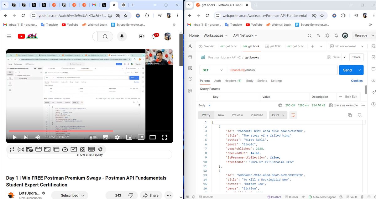 analgore63's tweet photo. Day 1 of #PostmanStudent Journey!
Learning about APIs with @ialimustufa at @letsupgrade_in Attending the Postman workshop session! Excited to learn about APIs, requests, and the Postman platform
Ready for Day 2!

 @getpostman x @LetsUpgrade_in https://t.co/iHtgfwsDf6