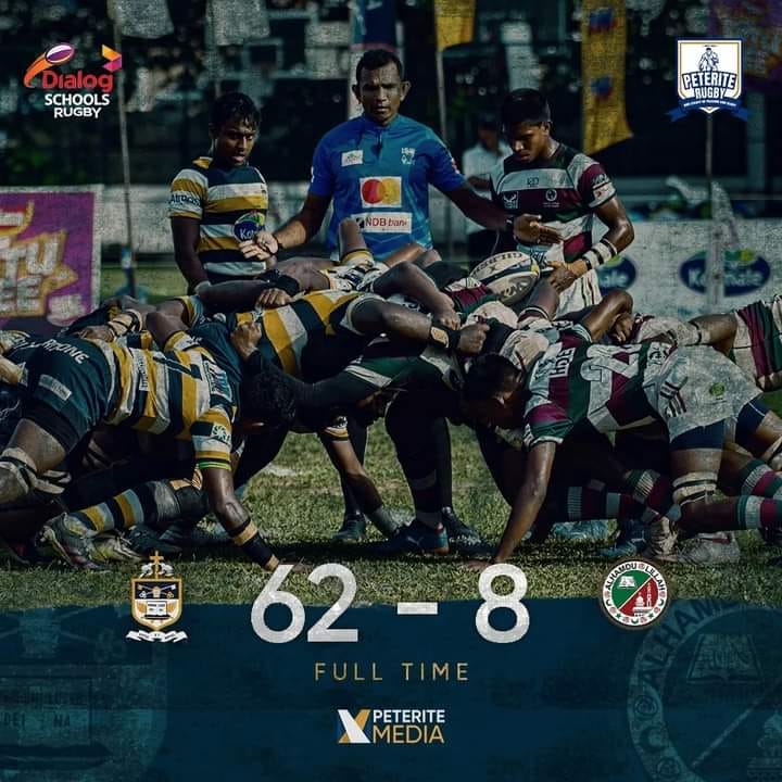 SPC_Colombo's tweet photo. St. Peter's marches ahead in the Dialog Schools Rugby League as they comprehensively beat Zahira College by 54 points!

#SchoolsRugby https://t.co/p0Ihijn0KG