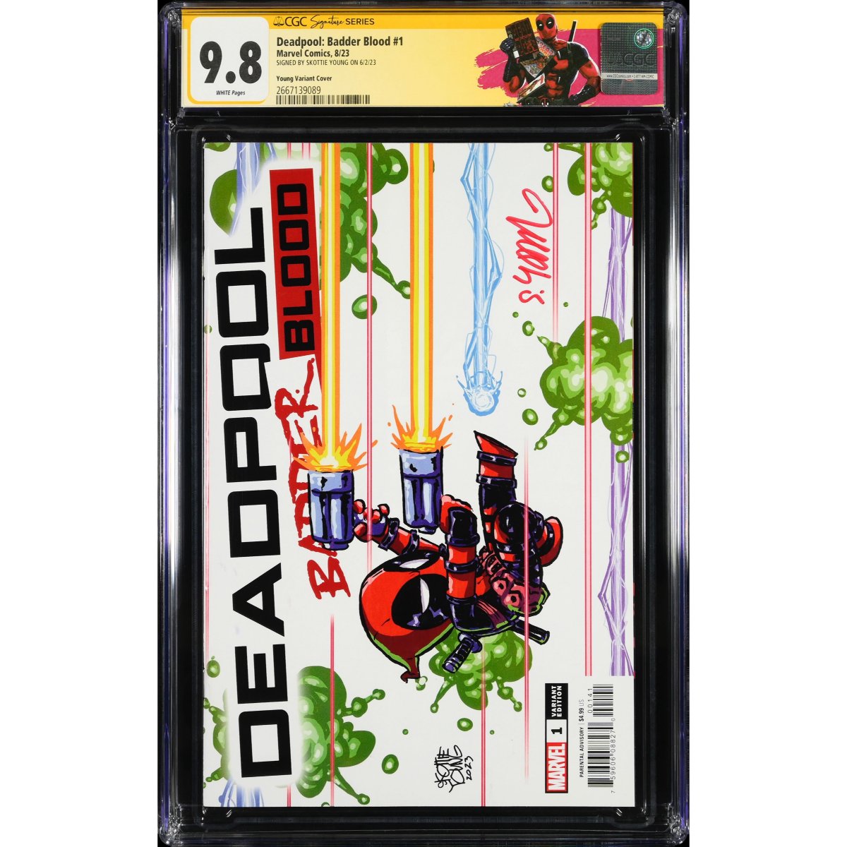 🚨Signed Deadpool Comic Giveaway🚨 

Win this Deadpool: Badder Blood #1 (Skottie Young Variant) SIGNED by <a href="/skottieyoung/">skottie young</a>! 

Enter Now: gleam.io/waoh0/sdcc-giv…