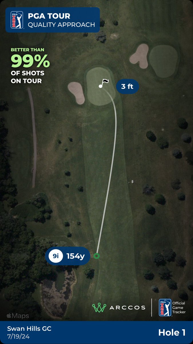 spameters's tweet photo. Check out my PGA TOUR Quality Shot! 🔥 Track your game w/ #Arccos!

⁦@ArccosGolf⁩ #TourQualityShot

Love the app! Insights have made shots like this possible! https://t.co/6ujKfbbUVC
