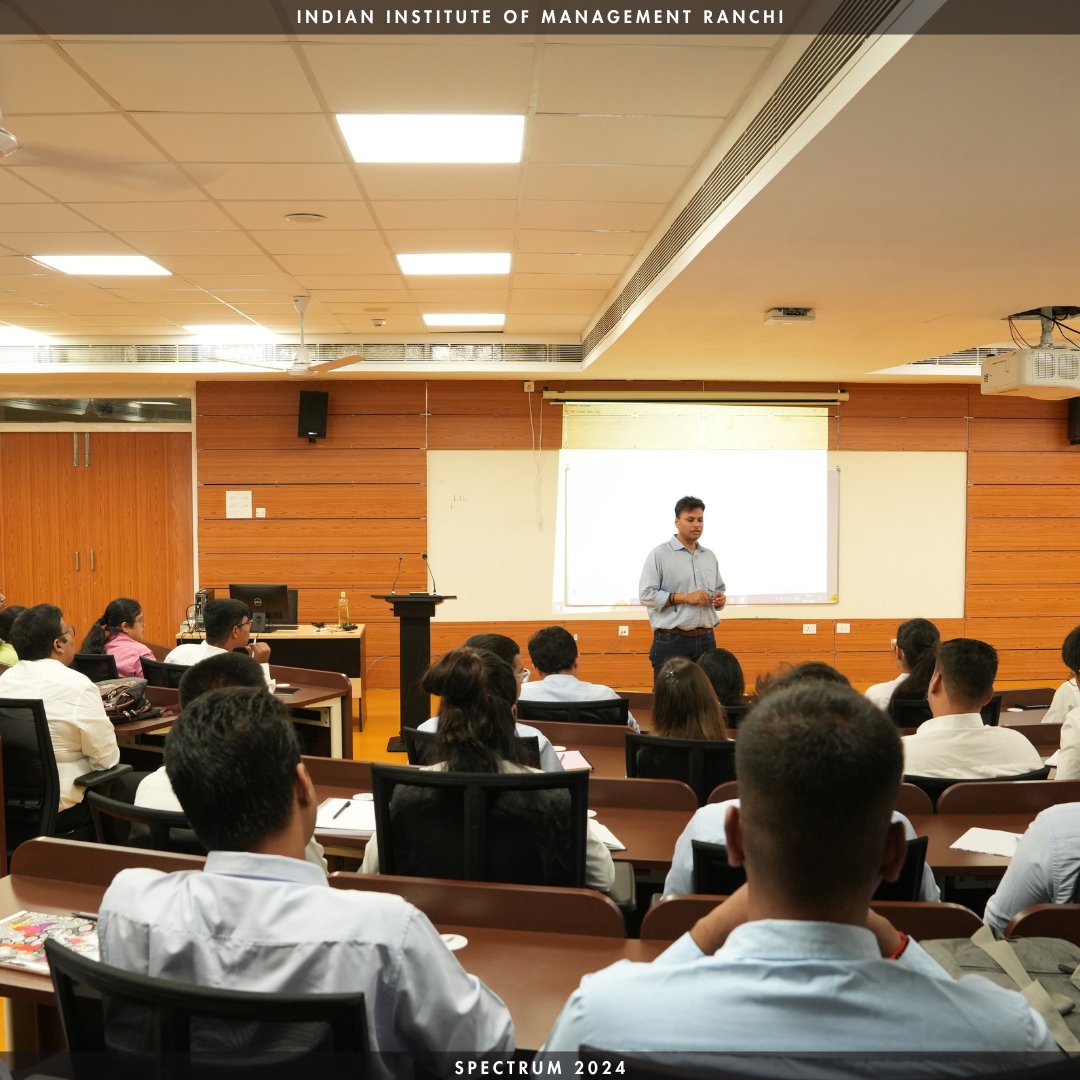 IIMRanchi_Off's tweet photo. IIM Ranchi is honored to welcome Vaibhav Bansal from the batch of 2011-13 as the guest speaker for Spectrum 2024, a specialized alumni interaction series featuring domain-specific experts.
#IIMRanchi #iim #15YearsOfExperience #Spectrum #SalesAndMarketing https://t.co/ShyDz9zpft