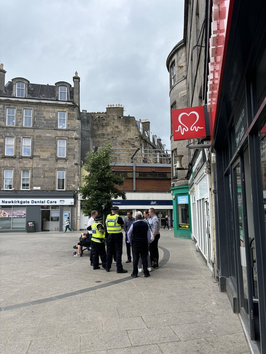Working with my colleague Cllr <a href="/KatrinaFaccenda/">Katrina Faccenda</a>, <a href="/PoliceScotland/">Police Scotland</a>, <a href="/Edinburgh_CC/">The City of Edinburgh Council</a> and partners in tackling issues of rising anti social behaviour, drug use, and assaults at the Foot of the Walk in Leith (Newkirkgate Shopping Centre).