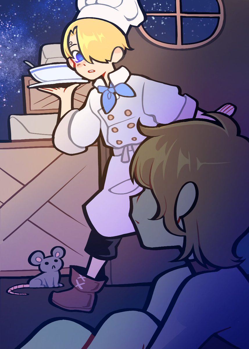 BeryltheManatee's tweet photo. I was reminded that I rarely post many the drawings I do for my fic on my other socials... So, here's one of the very few that don't involve spoilers of some kind! 

Oregano is for Savages - https://t.co/aM8PZIUHUa https://t.co/7BauTeOjrV