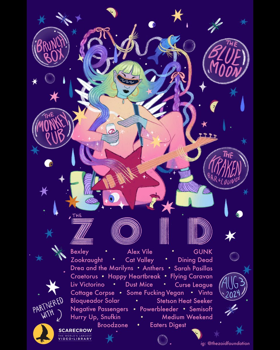 WeAreTheNPs's tweet photo. August 3rd we’re playing at Brunchbox for THE ZOID. Sadly, this is going to be Pete’s last show with the NPs before he moves to the east coast. Let’s send him off in style. https://t.co/Kei9fEM7eE