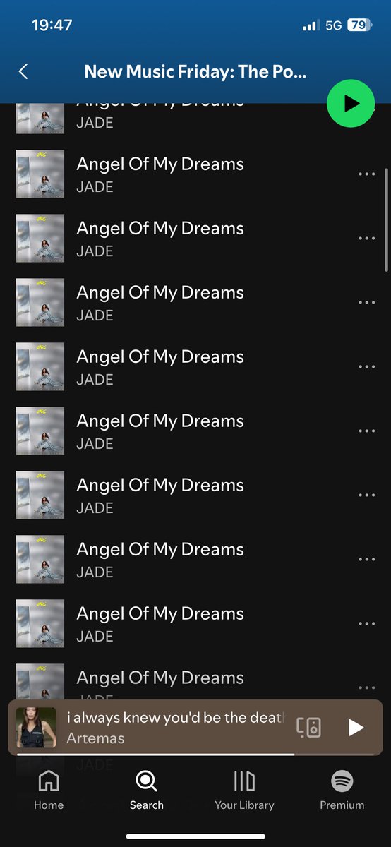 DarioLondon's tweet photo. @Popjustice What’s going on with #newmusicfriday playlist?  
How much do you love @jadethirlwall #angelofmydreams 😂 https://t.co/xR4AknzpnH