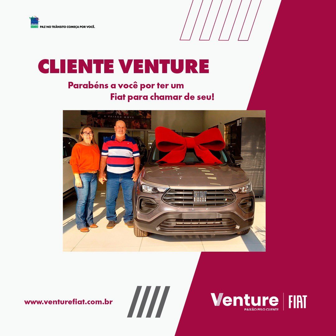 VentureFiat's tweet photo. Entrega técnica 🚗🤩👏🏻

Clientes da filial Frutal-Mg, satisteitos com o seu veículo novo!!

Faça como eles e venha você também!! 

#venturefiat #entregatecnica #frutal #prat
#ituiutaba https://t.co/hZ6dESeJTF