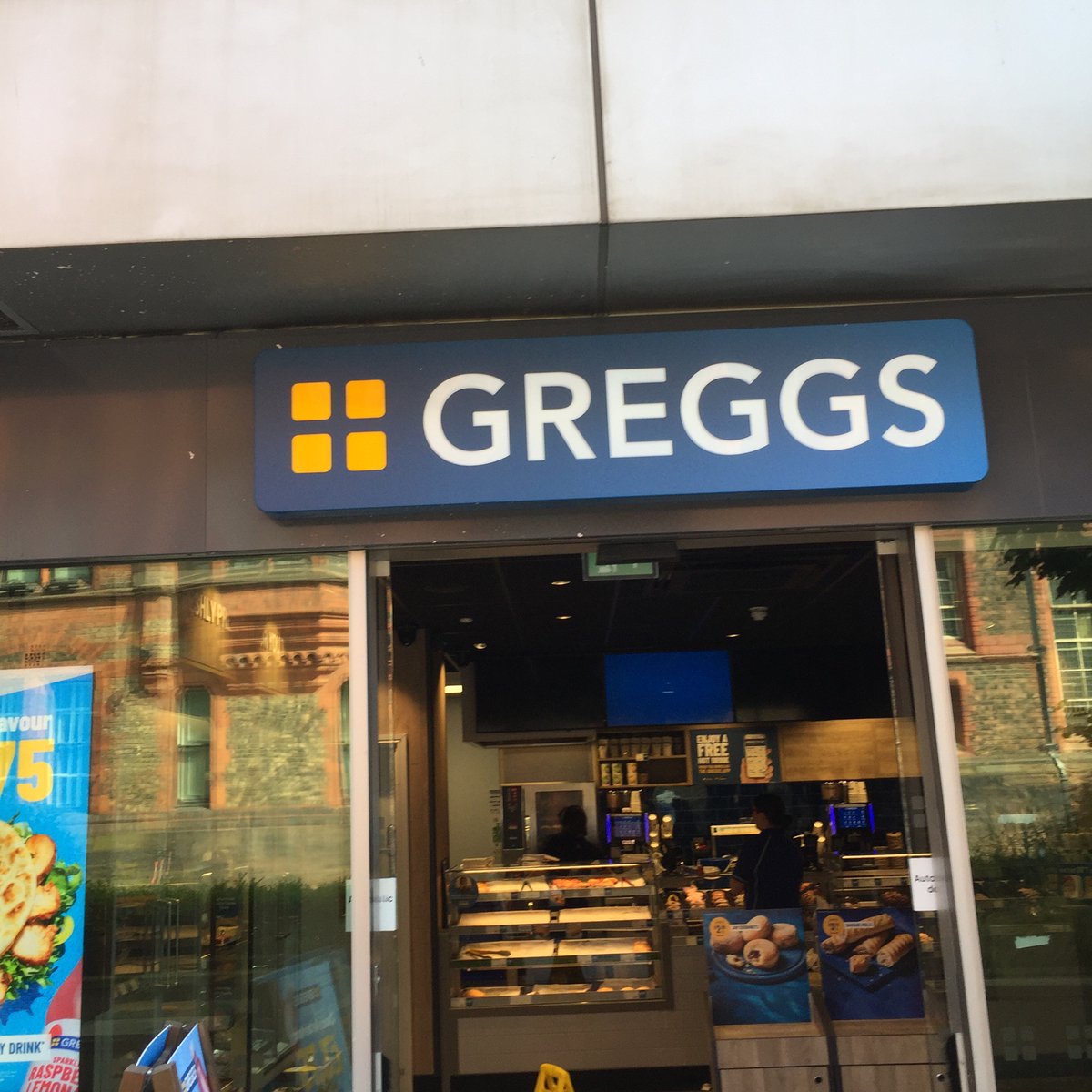 plasticsportent's tweet photo. RIP Greggs menu. You are the only portentous symbol of a global IT crisis here in Liverpool.

Even a simple Greggs menu can has epic Blue Screen of Death https://t.co/slAa5yK9ZU